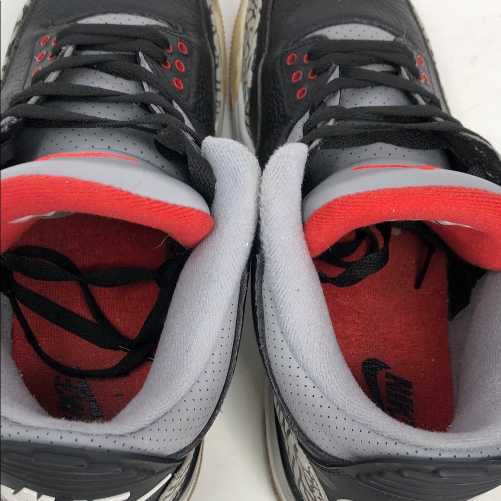 Nike Air Jordan 3 Retro 2018 Black Cement 854262-001 Men’s Sneakers - Size 12 - Picture 12 of 14